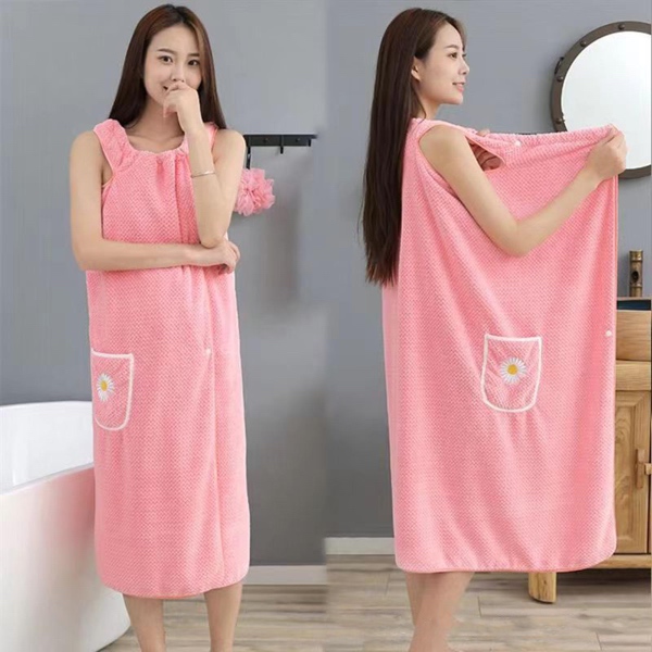Halat de baie – prosop din fleece coral, BATHROBE - Image 4